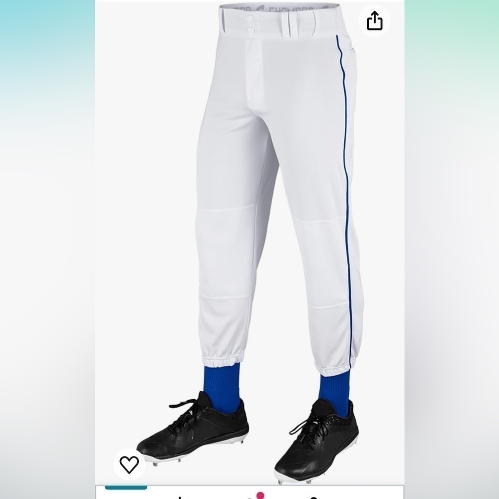 NWT CHAMPRO Boys' Traditional Fit Triple Crown Classic Youth Baseball Pants XS